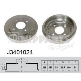 Comprar Tambor de freno de NIPPARTS J3401024 a bajo precio de 31,51 €