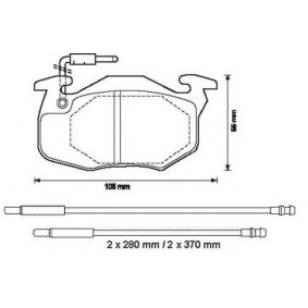 Acquista Kit pastiglie freni da JURID 571525J-AS a buon mercato per soli 46,94 €
