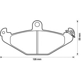 Acquista Kit pastiglie freni da JURID 571425J-AS a buon mercato per soli 83,10 €