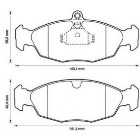 Acquista Kit pastiglie freni da JURID 571492J-AS a buon mercato per soli 48,15 €