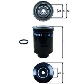 Köp Bränslefilter av KNECHT KC 83D till det låga priset 188,09 kr