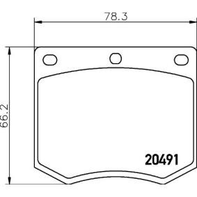 Bremsbeläge von TEXTAR 2049105