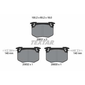 Acquista Kit pastiglie freni da TEXTAR 2063101 a buon mercato per soli 50,25 €