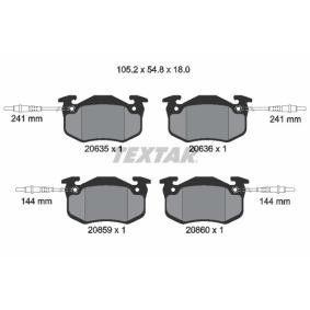Acquista Kit pastiglie freni da TEXTAR 2063503 a buon mercato per soli 38,61 €