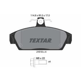 Acquista Kit pastiglie freni da TEXTAR 2151801 a buon mercato per soli 51,52 €