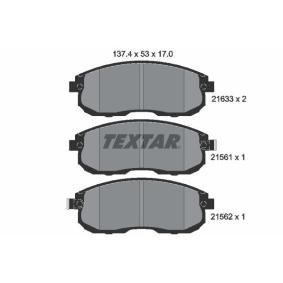 Acquista Kit pastiglie freni da TEXTAR 2156101 a buon mercato per soli 35,48 €