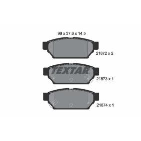 Achetez des Plaquettes de frein TEXTAR 2187202 à prix pour 27,25 €