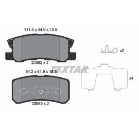 Acquista Kit pastiglie freni da TEXTAR 2358202 a buon mercato per soli 35,95 €