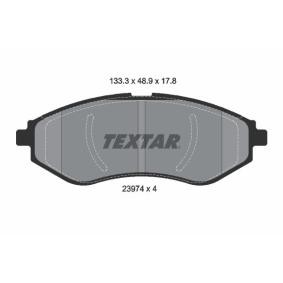 Achetez des Plaquettes de frein TEXTAR 2397401 à prix pour 34,14 €