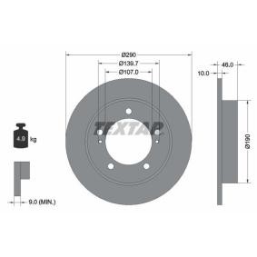 Acquista Disco freno da TEXTAR 92036600 a buon mercato per soli 53,37 €