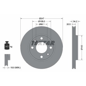 Bremsscheibe 92043100 für MEGA