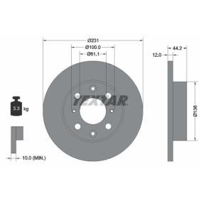 Bremsscheibe 92046300 von TEXTAR günstig für 38,83 € online kaufen