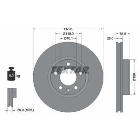 Comprar Disco de freno de TEXTAR 92057700 a bajo precio de 61,91 €