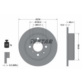 Comprar Disco de freno de TEXTAR 92060800 a bajo precio de 28,60 €