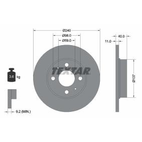 Acquista Disco freno da TEXTAR 92061100 a buon mercato per soli 26,89 €