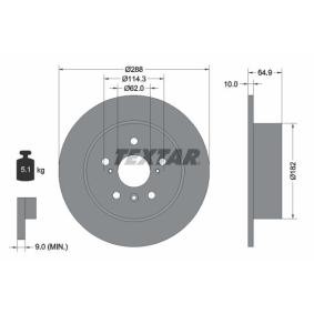 Bremsscheibe von TEXTAR