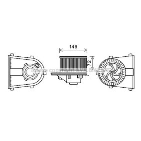 Achetez des Moteur électrique, pulseur d'air d'habitacle PRASCO AI8378 à prix pour 76,32 €
