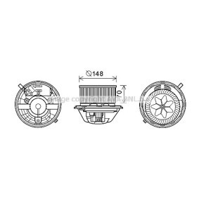 Achetez des Moteur électrique, pulseur d'air d'habitacle PRASCO BW8462 à prix pour 185,09 €