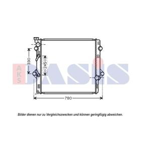 Achetez des Radiateur du moteur AKS DASIS 210243N à prix pour 168,16 €