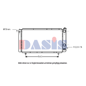 Achetez des Radiateur du moteur AKS DASIS 560065N à prix pour 131,00 €
