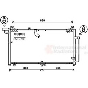 Achetez des Condenseur, climatisation VAN WEZEL 81005127 à prix pour 547,62 €
