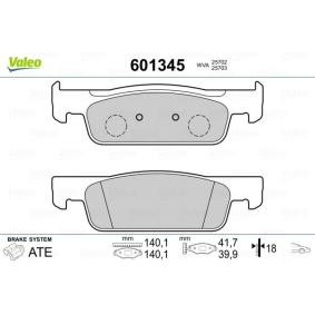 Achetez des Plaquettes de frein VALEO 601345 à prix pour 36,00 €