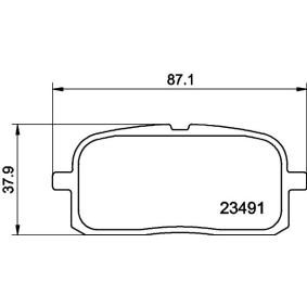 Bremsbeläge für TOYOTA von MINTEX