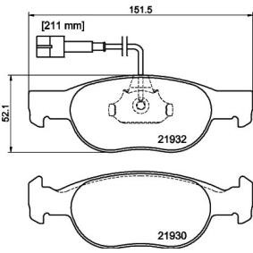 Bremsbeläge MDB1828 von MINTEX günstig für 31,42 € online kaufen