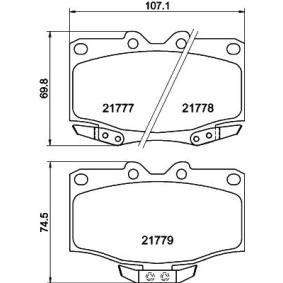 Bremsbeläge für TOYOTA von MINTEX