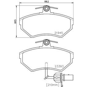 Achetez des Plaquettes de frein MINTEX MDB2075 à prix pour 49,93 €