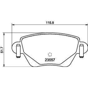 Bremsbeläge MDB2081 von MINTEX günstig für 35,34 € online kaufen