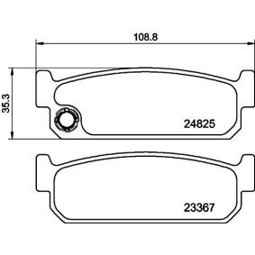 Bremsbeläge MDB2175 für NISSAN