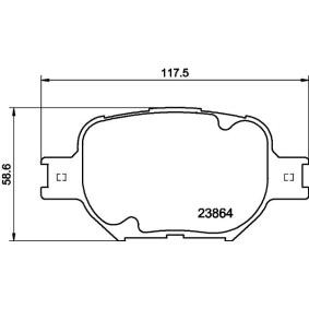 Bremsbeläge MDB2291 für SCION