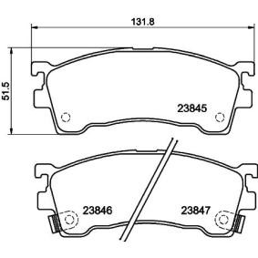Achetez des Plaquettes de frein MINTEX MDB2757 à prix pour 33,77 €