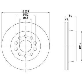 Bremsscheibe für AUDI von MINTEX
