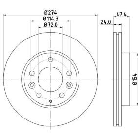 MAZDA Bremsscheibe von MINTEX