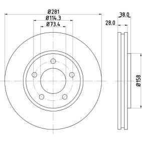 Bremsscheibe MDC1555 von MINTEX günstig für 49,32 € online kaufen