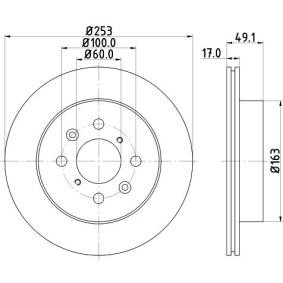 Bremsscheibe MDC1672 von MINTEX günstig für 35,12 € online kaufen
