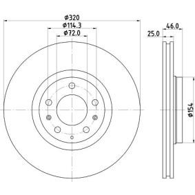 Bremsscheibe MDC2044 von MINTEX günstig für 60,69 € online kaufen