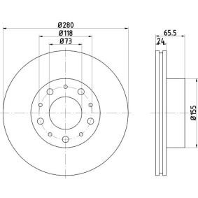 Bremsscheibe MDC2154 von MINTEX günstig für 47,17 € online kaufen