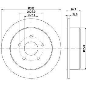 JEEP Bremsscheibe von MINTEX