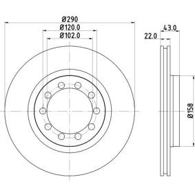 Bremsscheibe MDC2378 für RENAULT TRUCKS