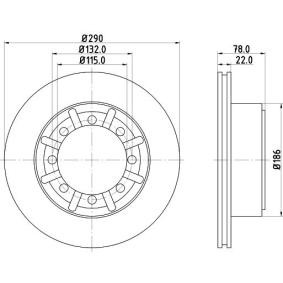 Bremsscheibe MDC2379 für RENAULT TRUCKS