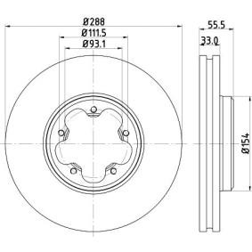 Bremsscheibe für FORD von MINTEX