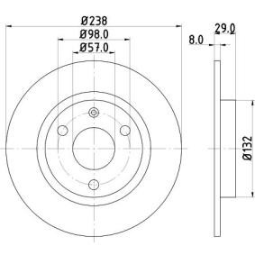 Bremsscheibe MDC401 für MEGA