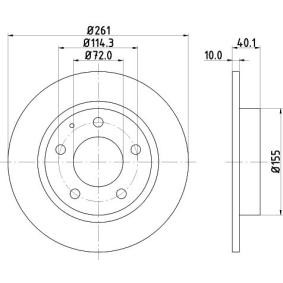 MAZDA Bremsscheibe von MINTEX