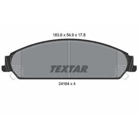 Acquista Kit pastiglie freni da TEXTAR 2416401 a buon mercato per soli 66,81 €