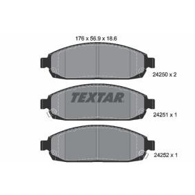 Acquista Kit pastiglie freni da TEXTAR 2425001 a buon mercato per soli 62,01 €