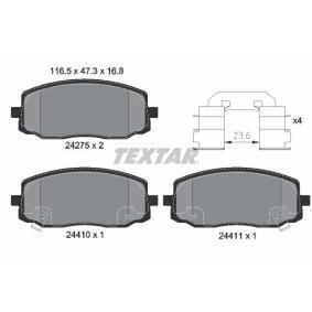 Acquista Kit pastiglie freni da TEXTAR 2427501 a buon mercato per soli 40,53 €