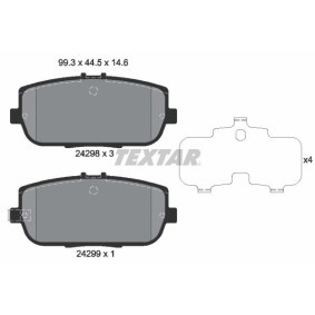 Acquista Kit pastiglie freni da TEXTAR 2429801 a buon mercato per soli 37,64 €